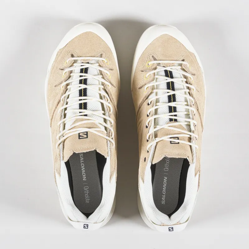 Salomon X-ALP Leather Shoes Vanilla Ice Almond Buff Banana Cream-1