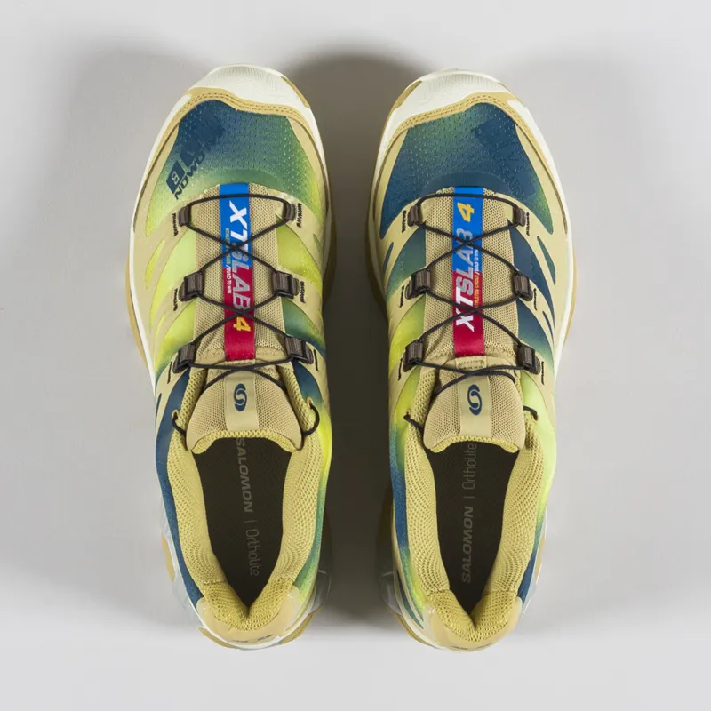 Salomon XT-4 OG Shoes Southern Moss Transparent Yellow Deep Dive-4