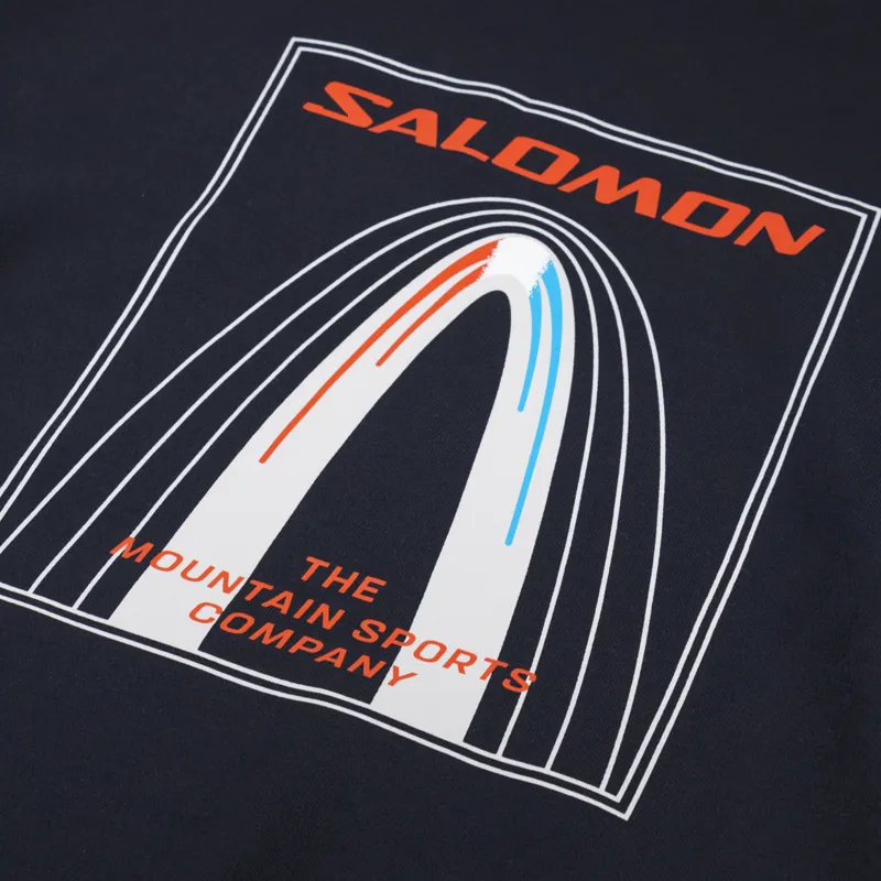 Salomon Bow Graphic Hoodie Deep Black-4