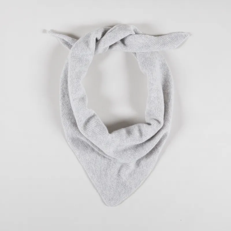 Scarlet Knitwear Womens Lambswool Neckerchief Light Grey