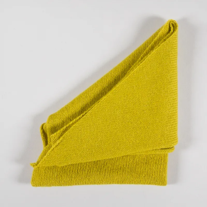 Scarlet Knitwear Womens Lambswool Neckerchief Mustard-2