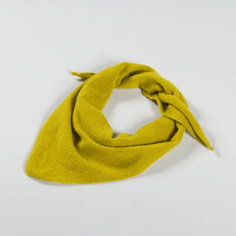 Scarlet Knitwear Womens Lambswool Neckerchief Mustard-1