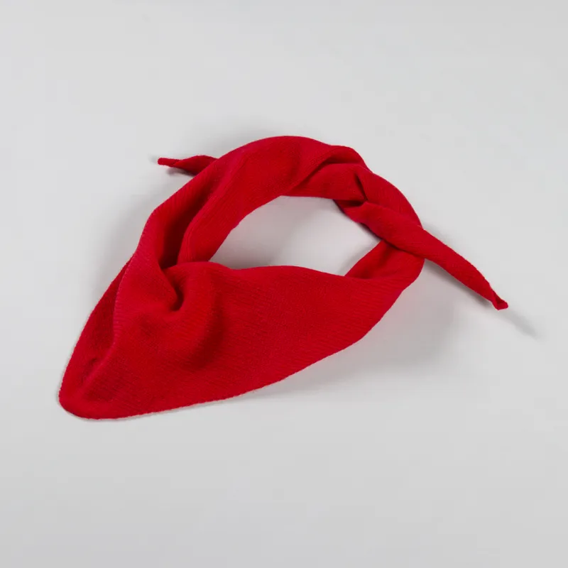 Scarlet Knitwear Womens Lambswool Neckerchief Poppy Red-1
