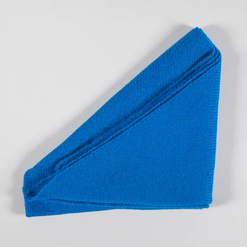Scarlet Knitwear Womens Lambswool Neckerchief Petrol Blue-3