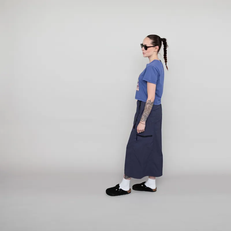 Gramicci Womens Softshell Nylon Skirt Navy-2