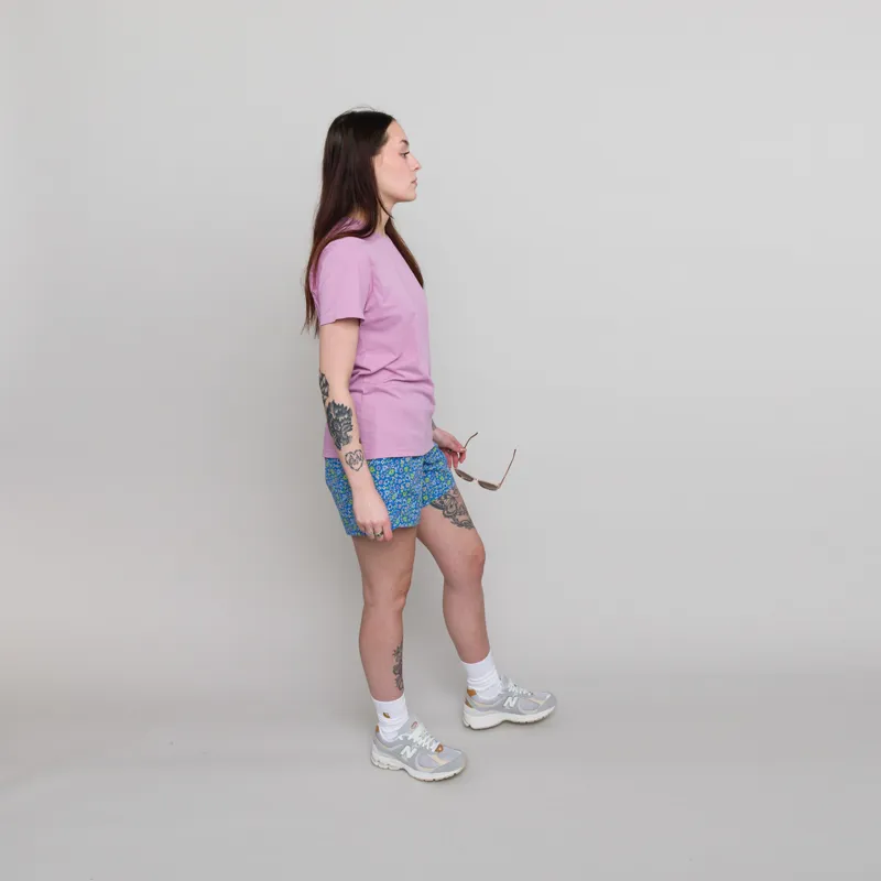 Patagonia Womens Baggies Shorts Floral Fun Vessel Blue-5