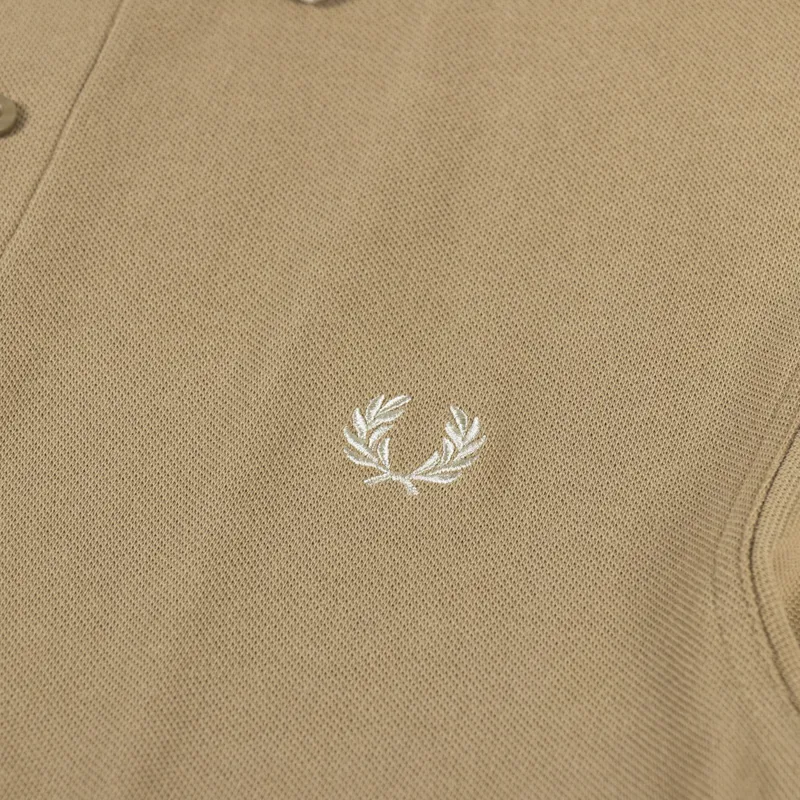 Fred Perry Twin Tipped Polo Shirt Warmstone Oatmeal-5