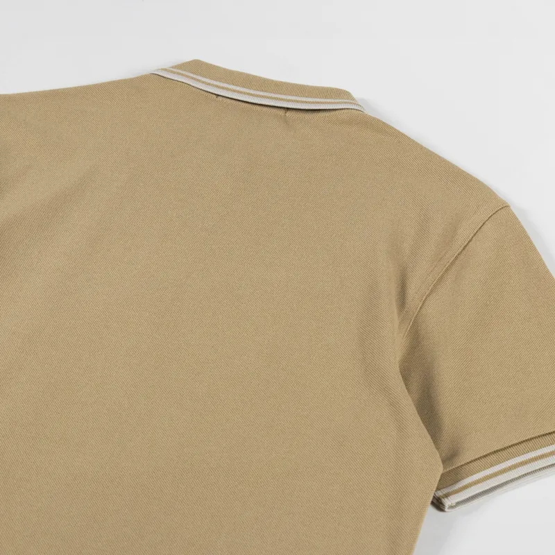 Fred Perry Twin Tipped Polo Shirt Warmstone Oatmeal-3
