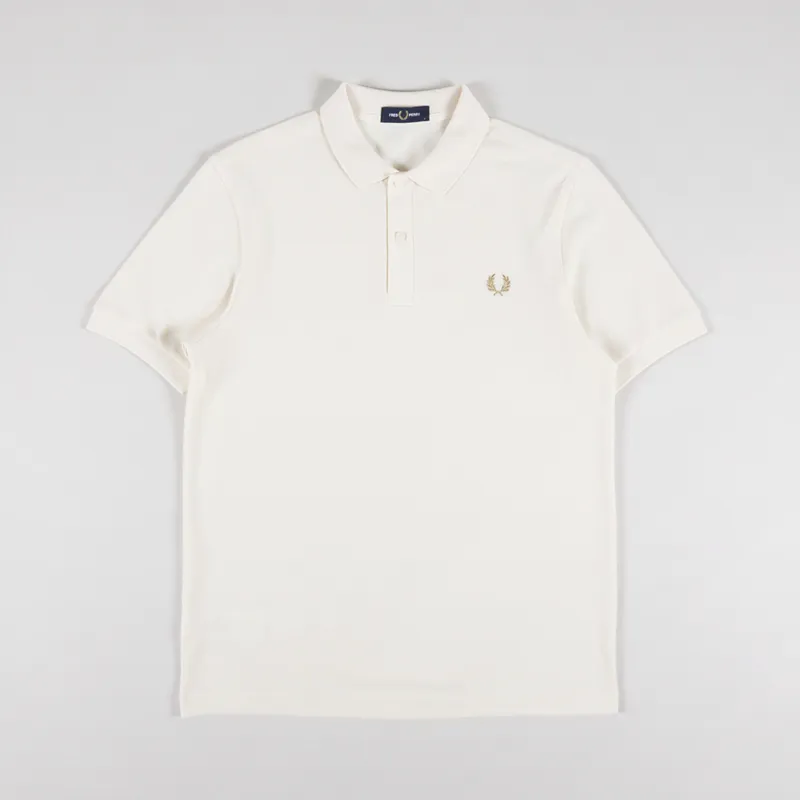 Fred Perry Plain Shirt Ecru Warm Stone