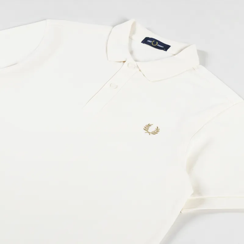 Fred Perry Plain Shirt Ecru Warm Stone-1
