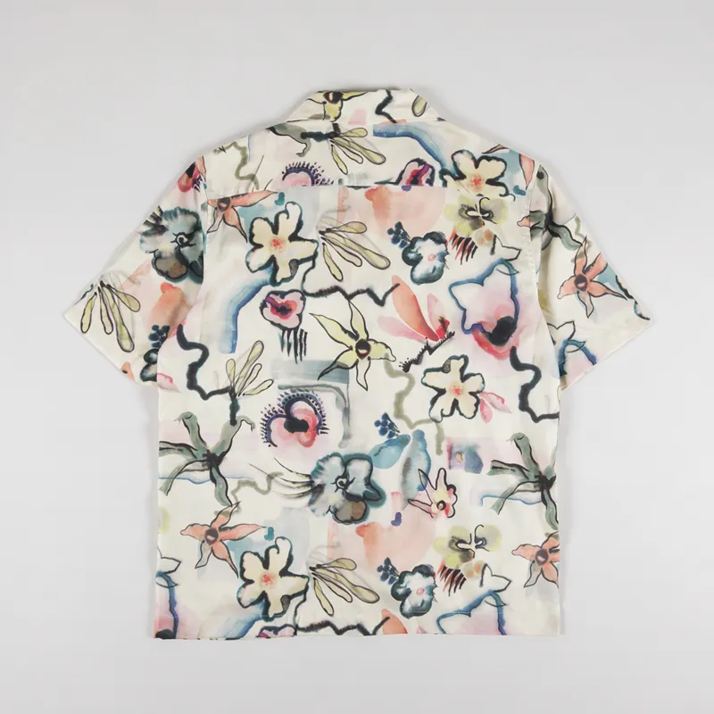 【FRED PERRY】Patterned Drape Shirt　D1966 Piqué Texture Revere Collar Shirt - Navy | Men's Shirts
