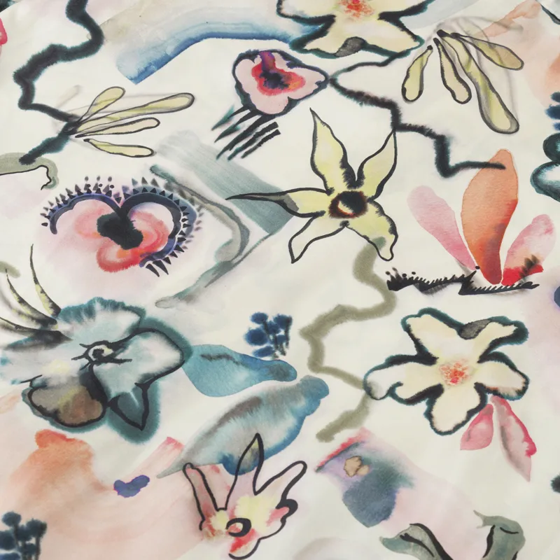 Fred Perry Mens Floral Revere Collar SS Shirt Silky Peach
