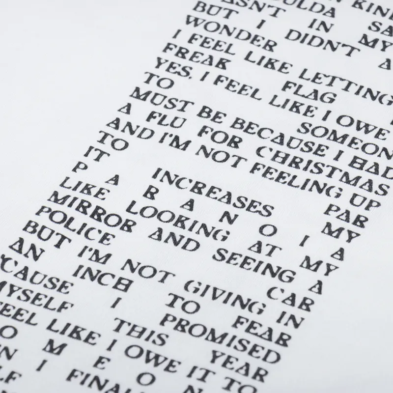 Magic Castles Lyrics T Shirt Off White-4