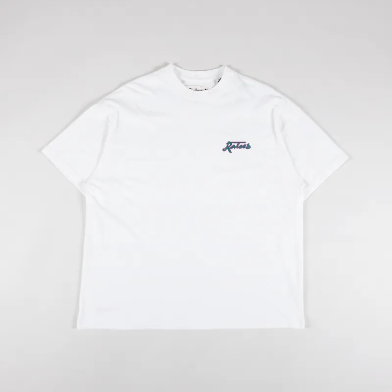 Raised Incense Crew T Shirt White