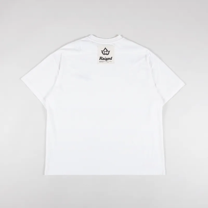 Raised Incense Crew T Shirt White-1