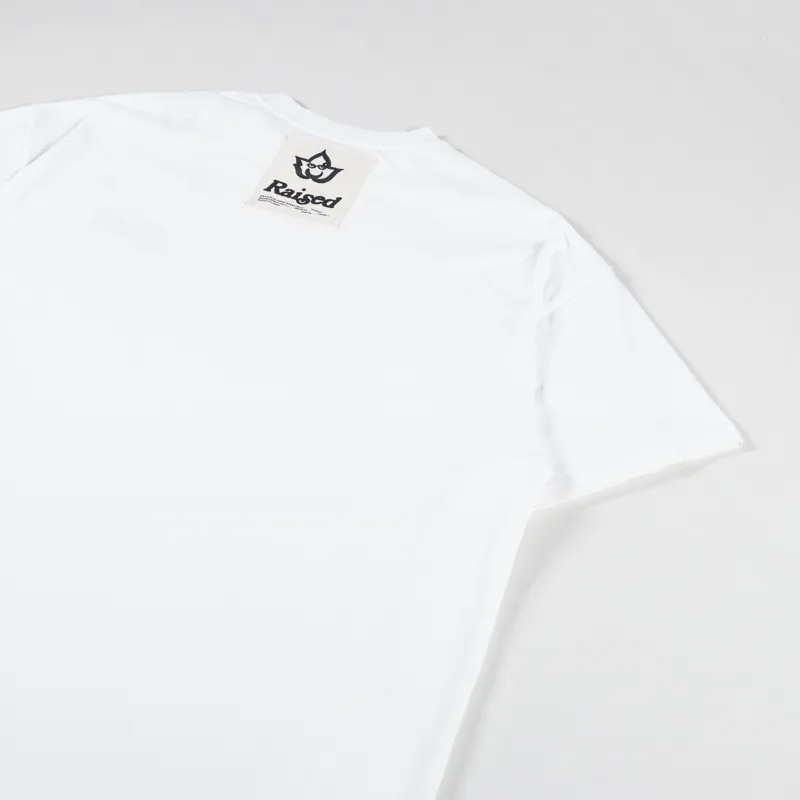 Raised Incense Crew T Shirt White-3