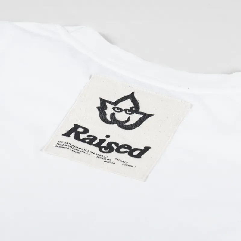 Raised Incense Crew T Shirt White-5