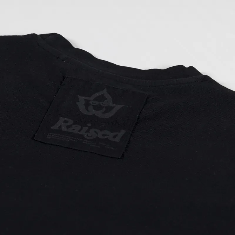 Raised Incense Crew T Shirt Black-5