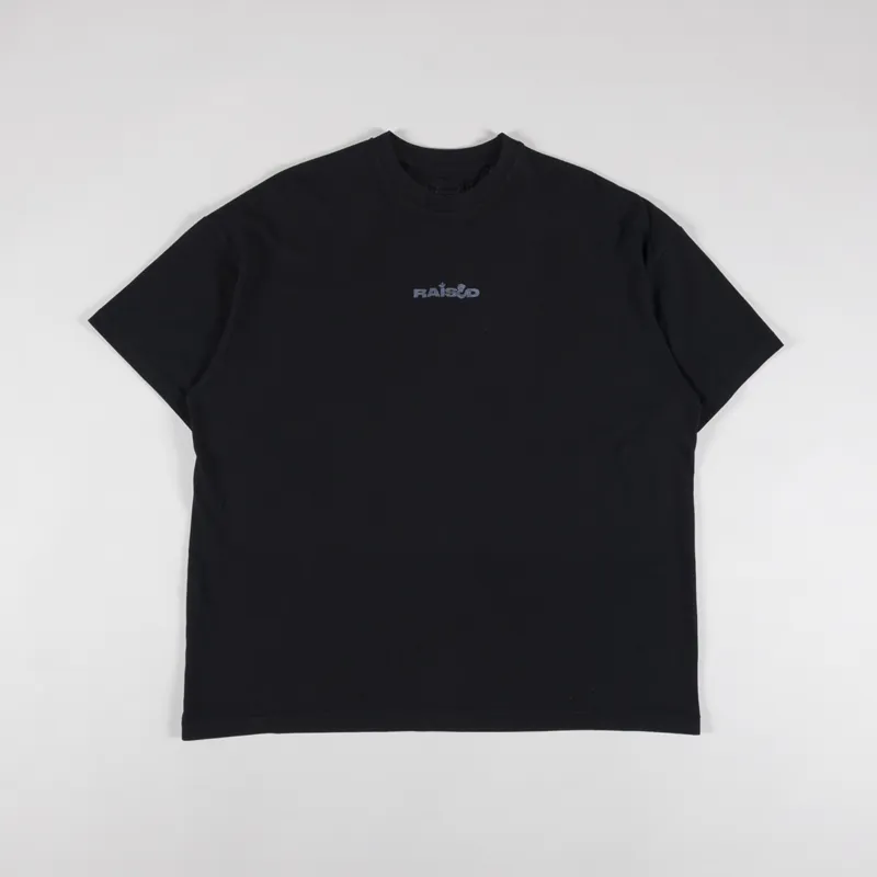 Raised OM Crew T Shirt Black