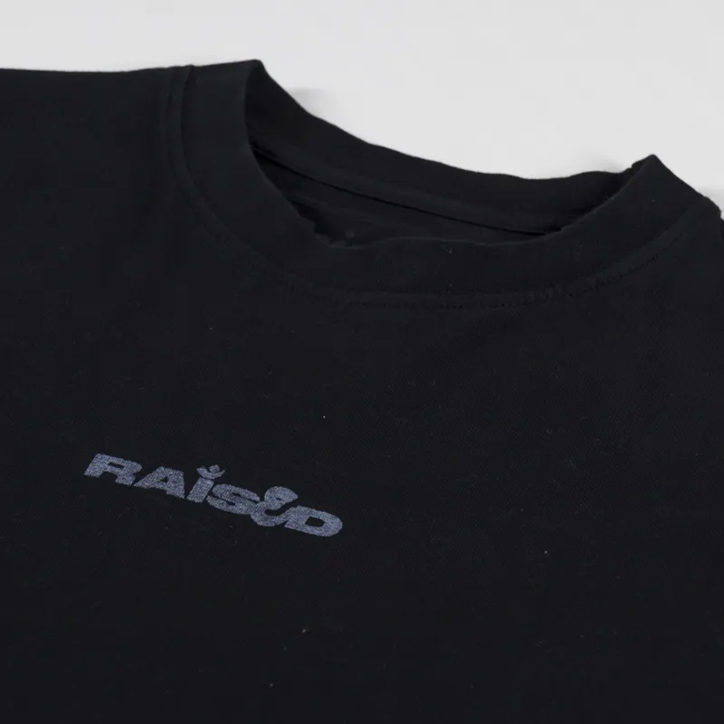 Raised OM Crew T Shirt Black-4