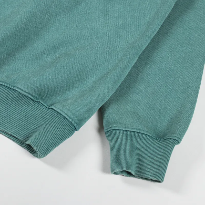 Raised Relaxed Crew Sweat Aqua-6