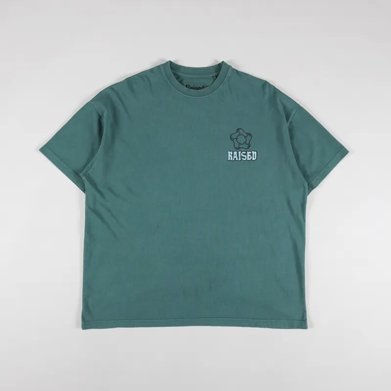 Raised Unity Crew T Shirt Aqua-1