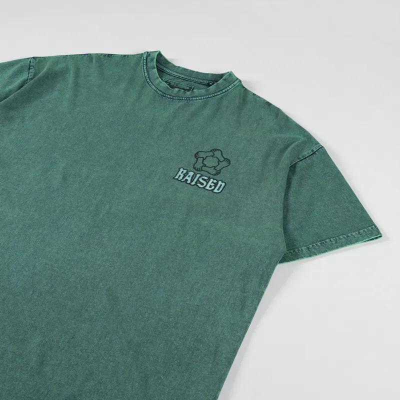 Raised Unity Crew T Shirt Indigo-3