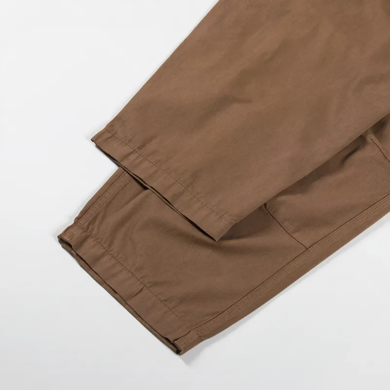 Raised Elasticated Fatigue Trousers Brown-6