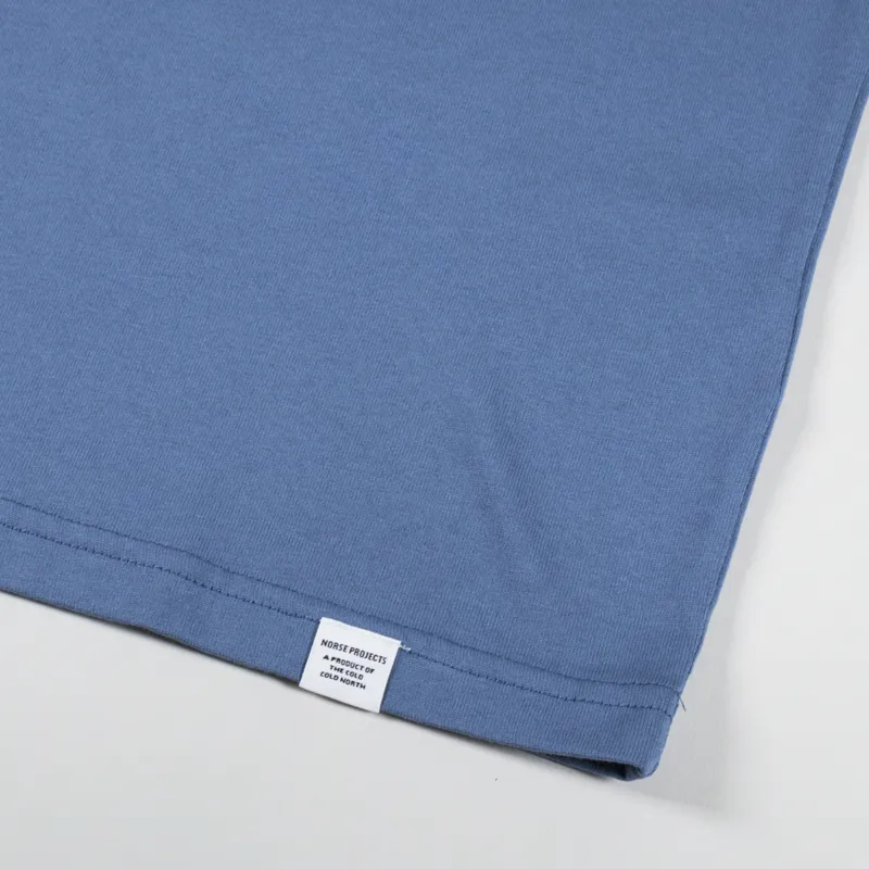 Norse Projects Johannes Pocket T Shirt Fog Blue-3