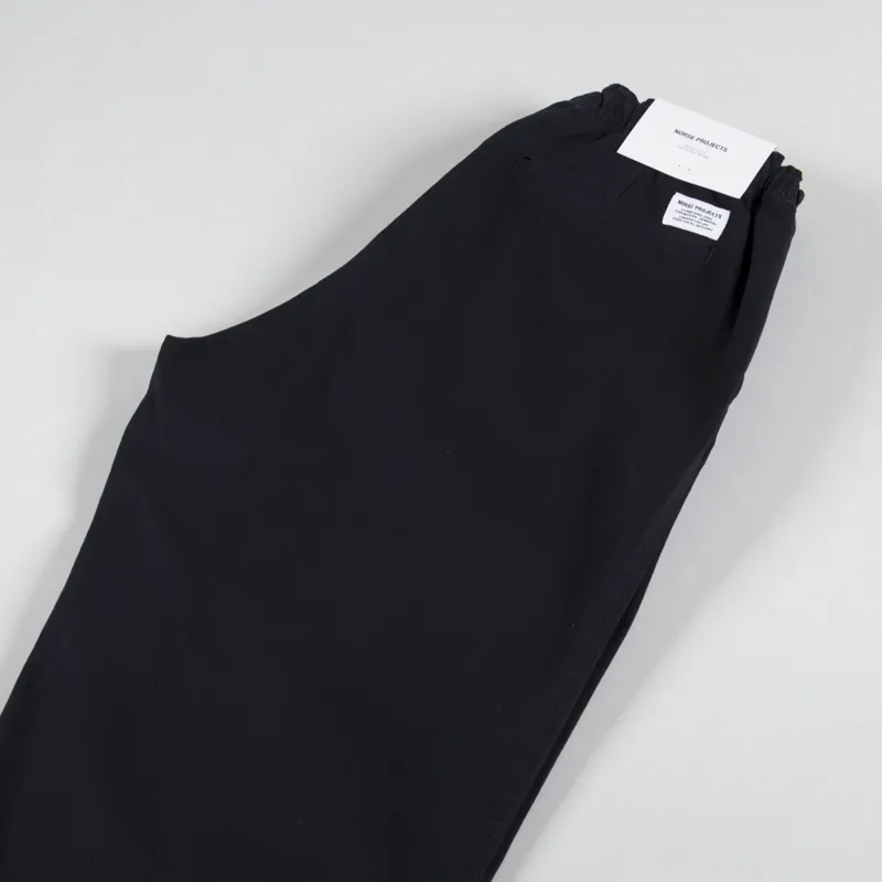 Norse Projects Ezra Light Stretch Pants Black-5