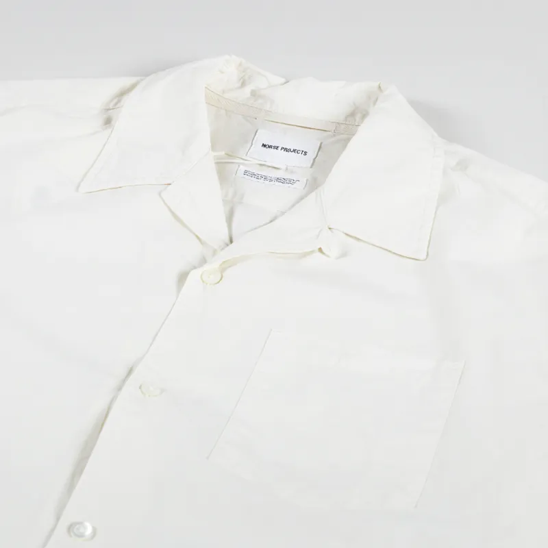 Norse Projects Carsten Tencel Shirt Enamel White-2