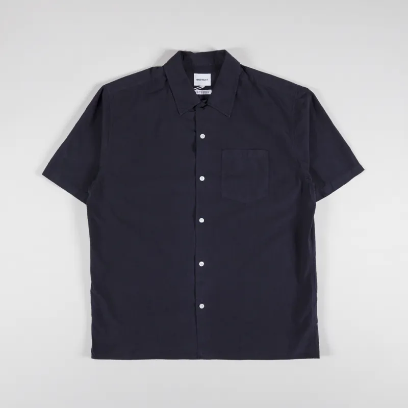 Norse Projects Carsten Tencel Shirt Dark Navy