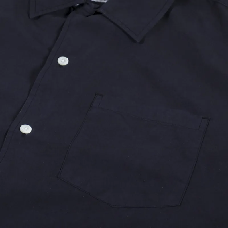 Norse Projects Carsten Tencel Shirt Dark Navy-2