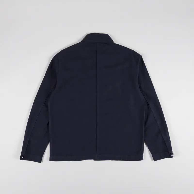 Norse Projects Tyge Cotton Linen Overshirt Dark Navy-2