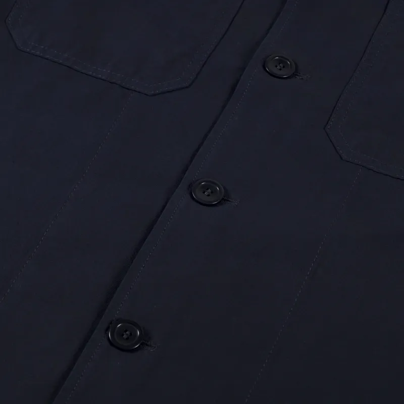 Norse Projects Tyge Cotton Linen Overshirt Dark Navy-7