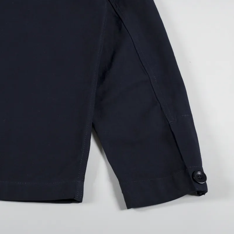 Norse Projects Tyge Cotton Linen Overshirt Dark Navy-9