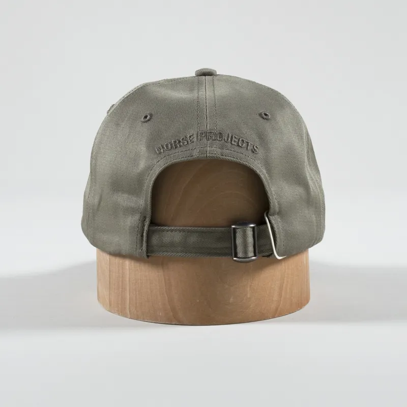 Norse Projects Twill Sports Cap Sediment Green-3