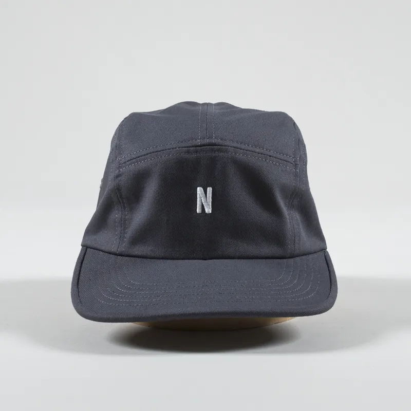 Norse Projects Twill 5 Panel Cap Magnet Grey-1