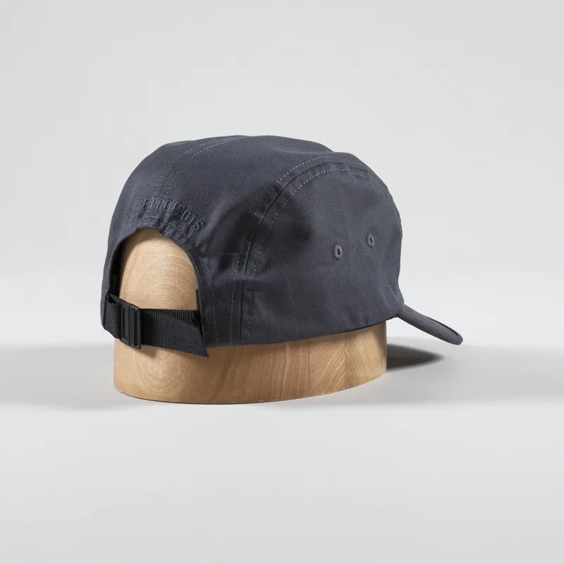 Norse Projects Mens Cotton Twill 5 Panel Cap Hat Magnet Grey