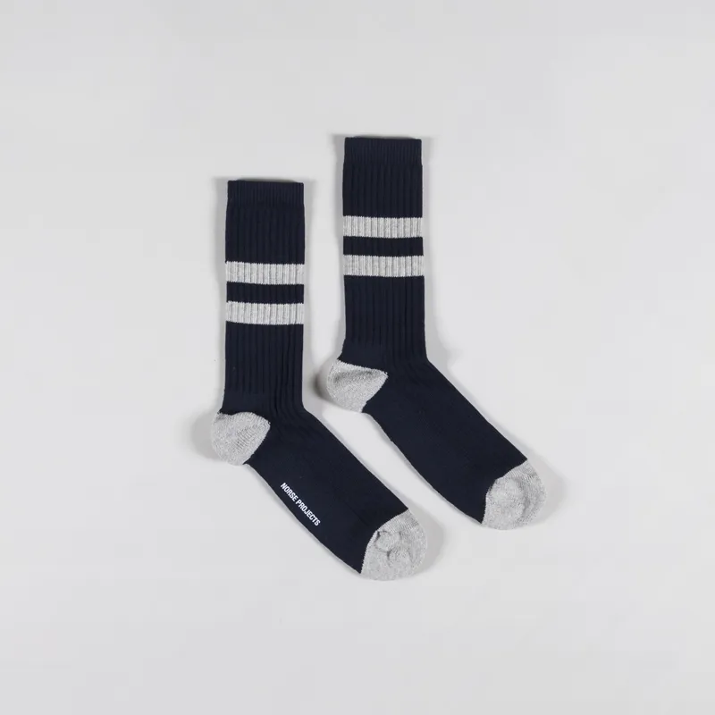 Norse Projects Bjarki Sport Socks Dark Navy