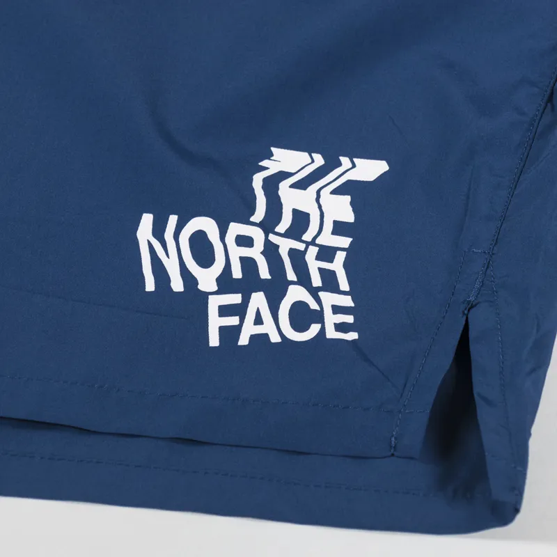 The North Face Limitless Running Shorts Shady Blue White Dune-4