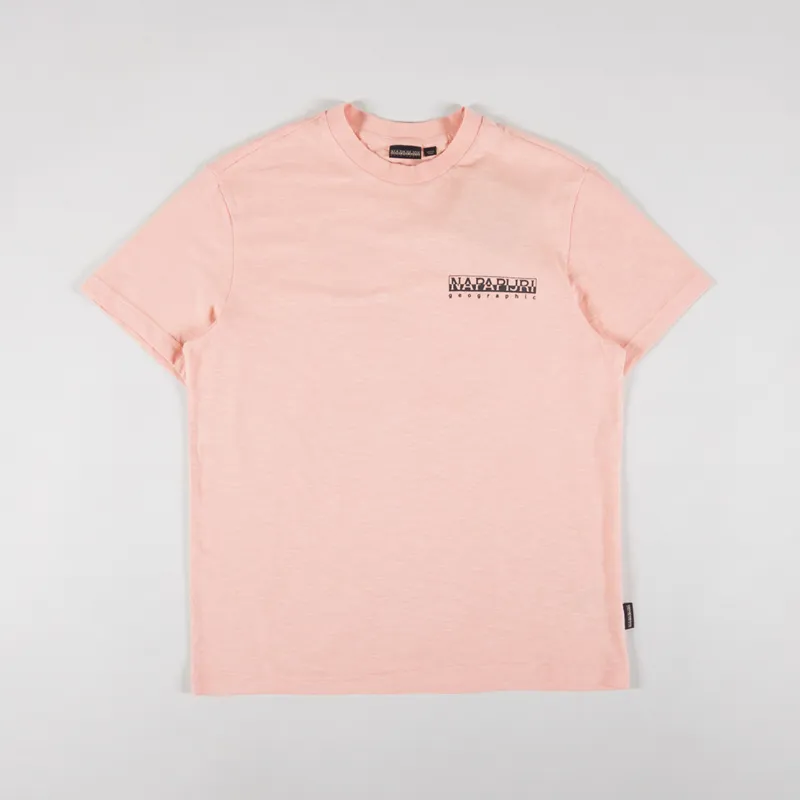Napapijri Martre T Shirt Pink Salmon-1