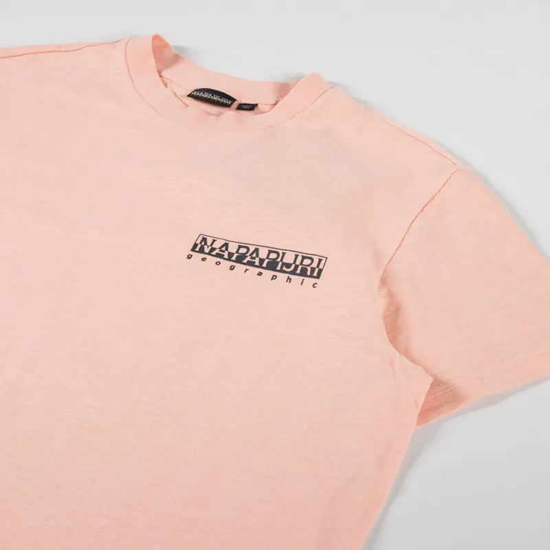 Napapijri Martre T Shirt Pink Salmon-3