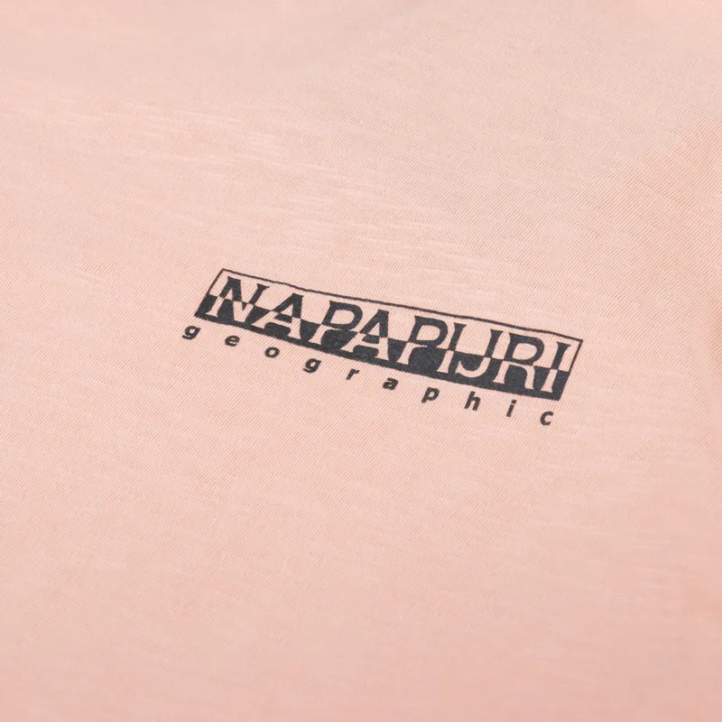 Napapijri Martre T Shirt Pink Salmon-5