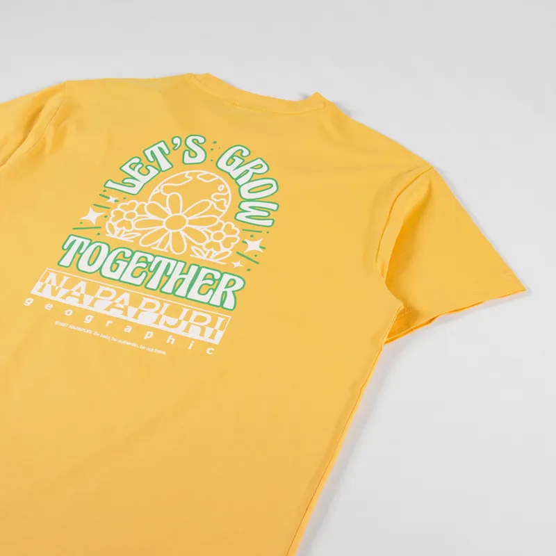 Napapijri Boyd T Shirt Yellow Kumquat-2