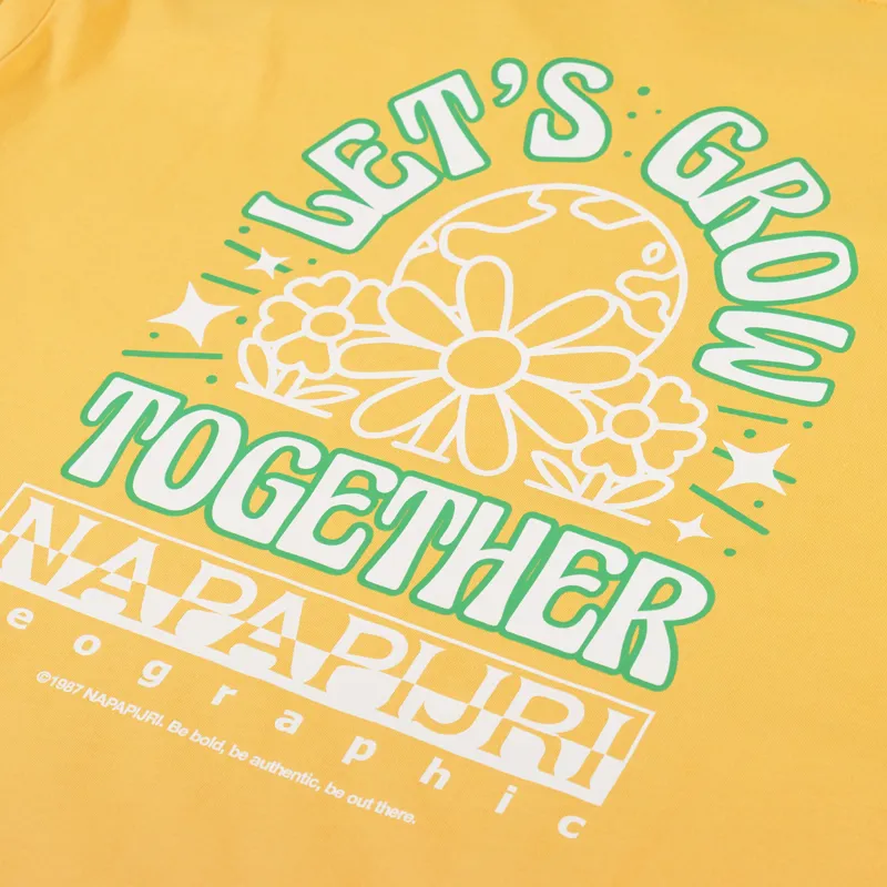 Napapijri Boyd T Shirt Yellow Kumquat-4