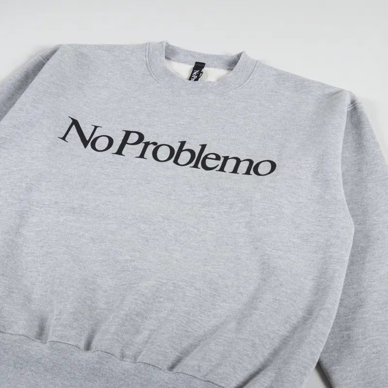 No Problemo Sweatshirt Grey Marl-2