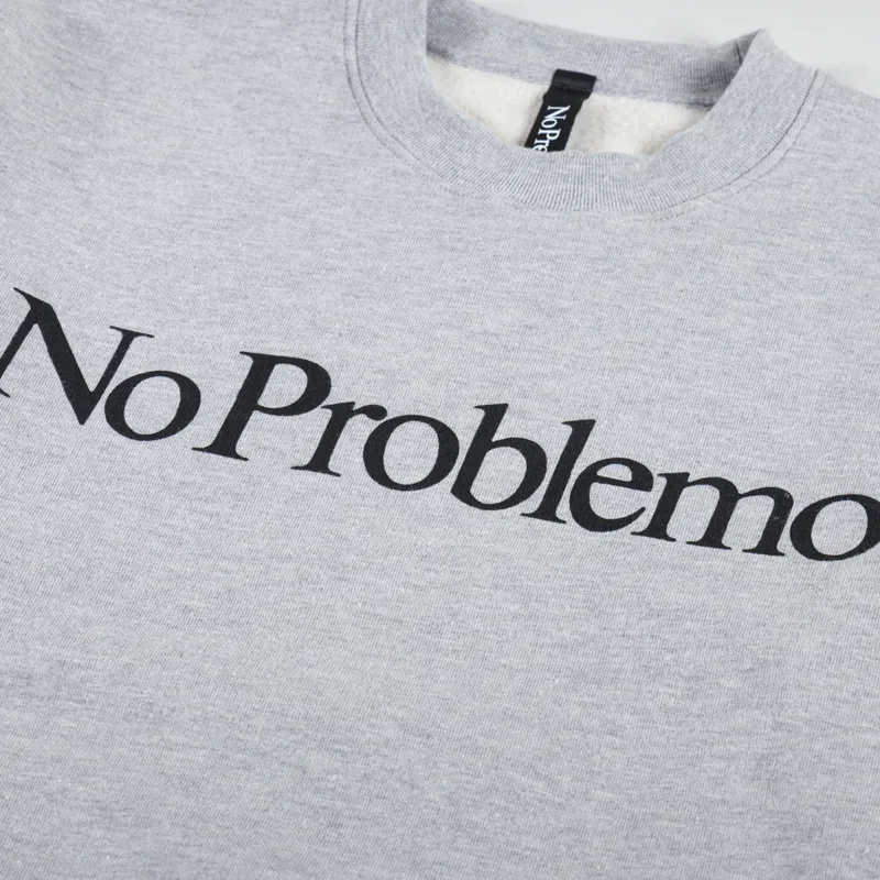 No Problemo Sweatshirt Grey Marl-5