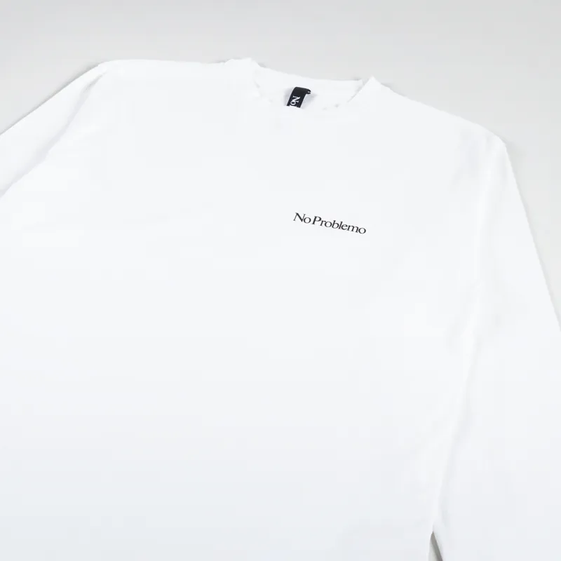 No Problemo Mini Problemo Long Sleeve T Shirt White-2