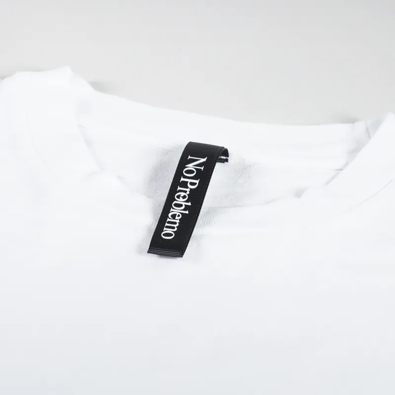 No Problemo Mini Problemo Long Sleeve T Shirt White-5